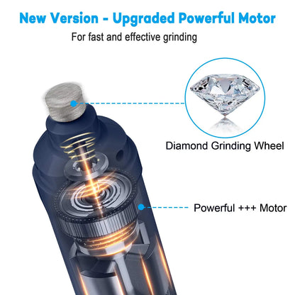 PAWSUNDAY Electric Dog Nail Grinder - Powerful 8000-10000 RPM Trimmer with Dual LED Lights for Safe and Easy Pet Grooming